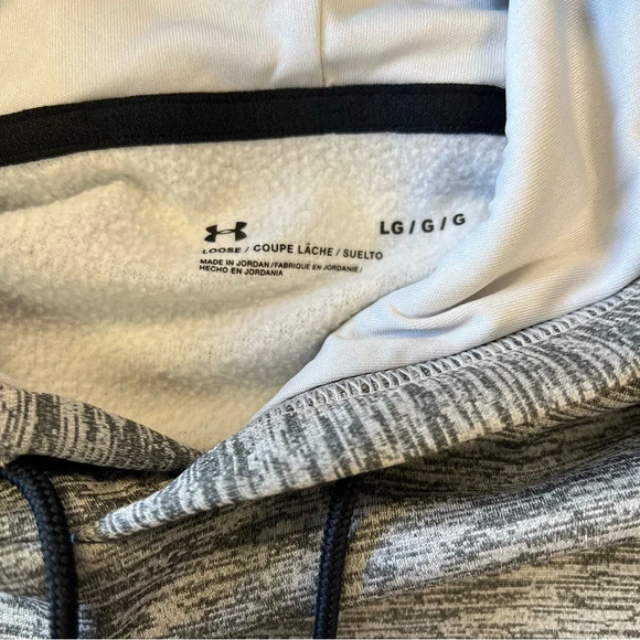 Men’s under Armour loose fit pull over hoodie SZ LG - Picture 3 of 3